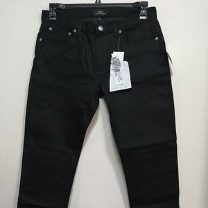 BNWT A. P. C Men's Pants Black Size 31W × 37L